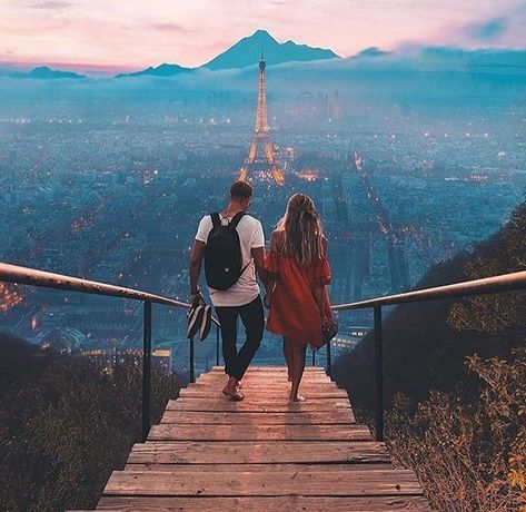 Wanderlust travel, photography, travel destinations, travelling, adventure, wanderlust aesthetic Paris Instagram Pictures, Romantic Honeymoon Destinations, Couple Travel, Romantic Honeymoon, Vacation Deals, Destination Voyage, Trik Fotografi, Photo Couple, The Eiffel Tower