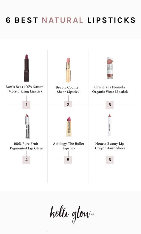 Clean Lipstick, Honest Beauty Lip, Chemical Free Makeup, Vegan Makeup Brands, Hello Glow, Crayon Lipstick, Sheer Lipstick, Pigmented Lips, Natural Lipstick