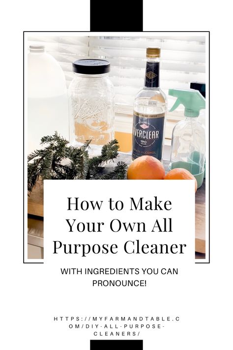 Non Toxic All Purpose Cleaner, Diy All Purpose Cleaner, Gallon Mason Jars, Chemical Free Living, Diy Cleaning Products Recipes, Hard Water Stain Remover, Homemade Cleaners, Counter Clean, Eco Friendly Cleaning Products