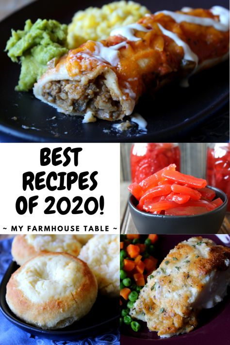 Best Recipes of 2020! - My Farmhouse Table Farm To Table Recipes, Farmhouse Rules Recipes, Bacon Cheeseburger Pizza, Kolache Recipe, Baked Cod Recipes, Layered Salad, Cod Recipes, Easy Pie Recipes, Easy Homemade Recipes