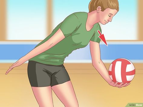 How to Do an Underhand Serve: 12 Steps (with Pictures) - wikiHow Volleyball Hitting Drills, Beginner Volleyball, Volleyball Referee, Volleyball Drills For Beginners, Volleyball Serve, Lesson Plan Organization, Volleyball Match, Volleyball Skills, Volleyball Practice