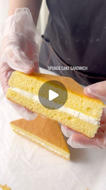 U-Taste Kitchen on Instagram: "Sponge Cake Sandwich Recipe linked in my bio. #spongecakesandwich #spongecake #softcake #cakesandwich #fluffycake #cake #baking #cooking #recipe #viralvideos #viralreels #viralpost #girlsnight" Cake Sandwich Ideas Desserts, Sponge Cake Sandwich, Sponch Cake, Cake Sandwich Recipe, Asian Sponge Cake, Mocha Sponge Cake Recipe, Whisked Sponge Cake Recipe, Fatless Sponge Cake Recipe, Cake Sandwich