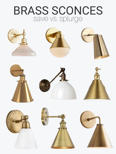 Brass Wall Lights Kitchen, Brass Over Sink Lighting, Gold Sconces Kitchen, Sconces For Kitchen, Over Window Lighting Kitchen, Wet Bar Sconces, Light Above Kitchen Window, Lights Over Shelves, Lights Above Windows