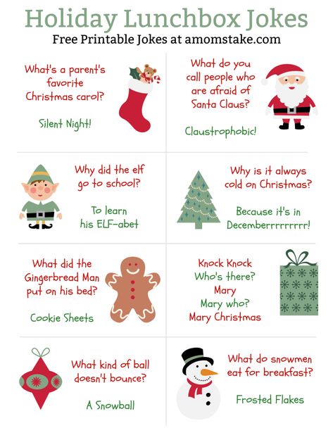 Free printable holiday lunchbox jokes for kids plus a cute Christmas bento idea! Christmas jokes for kids, Christmas card sayings, Christmas jokes, Holiday Lunch Box Jokes Printable, Holiday Jokes Printable PDF Christmas Lunch Box Ideas For Kids, Free Printable Christmas Lunch Box Notes, Free Christmas Jokes Printables, Elf On The Shelf Lunch Box Notes, Christmas Lunchbox Jokes For Kids, Kid Christmas Jokes, Christmas Lunchbox Jokes Printable, Christmas Lunch Box Jokes For Kids, Christmas Lunch Notes For Kids