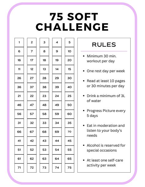 75 Soft Challenge Tracker 75 Days Soft Challenge Tracker, Soft Challenge 75, Soft 75 Challenge Tracker, 75 Challenge Soft, 75 Soft Challenge Rules List, 75soft Challenge, 75 Soft Challenge Rules, 75 Days Soft Challenge, Soft 75 Challenge