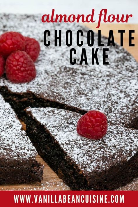 Almond Flour Chocolate Cake, Almond Flour Desserts, Glutenfri Baking, Almond Flour Cakes, Gluten Free Chocolate Cake, Keto Chocolate Chip Cookies, Almond Flour Recipes, Keto Chocolate, Gf Desserts