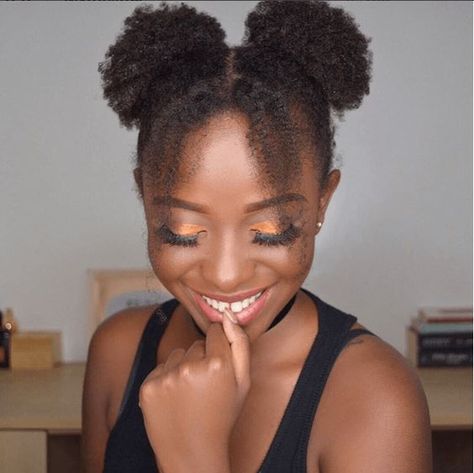 65 Easy Natural Hairstyles For Teenage Black Girls - Coils and Glory Very Short Natural Hairstyles, Black Naturally Curly Hair, Cute Short Natural Hairstyles, Afro Puff Hairstyles, Cabello Afro Natural, Hair Puff, Girls Natural Hairstyles, 4c Natural Hair, Pelo Afro