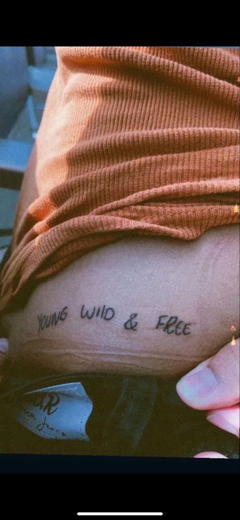 Wild Free Tattoo, Wild And Free Tattoo, Get Free Tattoo, Wild Child Tattoo, Forever Young Tattoo, Arm Patchwork, Forever Tattoo, Young Wild Free, Cute Little Tattoos