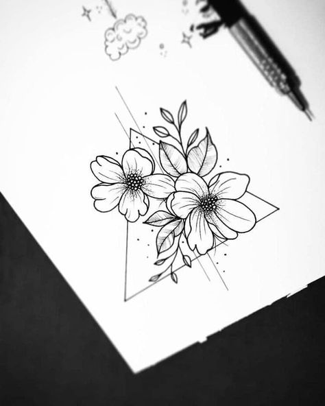 Geometric Shape Tattoo, Underarm Tattoo, Perfect Tattoo, Roses Drawing, Geometric Lines, Mini Tattoos, Art Drawings Sketches Simple, Tiny Tattoos, Lotus Flower Tattoo