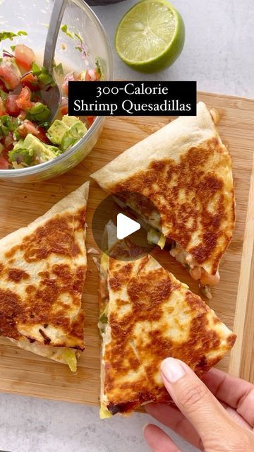 Gina Homolka - Healthy Recipes on Instagram: "Enjoy this protein-packed Shrimp Quesadilla recipe bursting with savory flavors – an ideal choice for a light and satisfying dinner or lunch.   See link in profile for the full recipe 👆🏻https://www.skinnytaste.com/shrimp-quesadilla/ #highprotein #shrimp #quesadilla #lunch #lowcalorie #skinnytaste #macrofriendly" Healthy Shrimp Quesadilla Recipes, Shrimp Quesadilla Recipes, Shrimp Quesadilla Recipe, Shrimp Quesadilla, Gina Homolka, Quesadilla Recipe, Healthy Shrimp, Quesadilla Recipes, 300 Calories