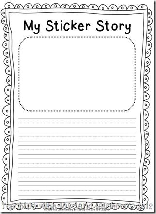 Cute my sticker story, my scribble story writing paper FREEBIES! Writing Center Activities, Primary Writing, Writing Station, 1st Grade Writing, First Grade Writing, Work On Writing, Writing Strategies, Writing Templates, Kindergarten Writing