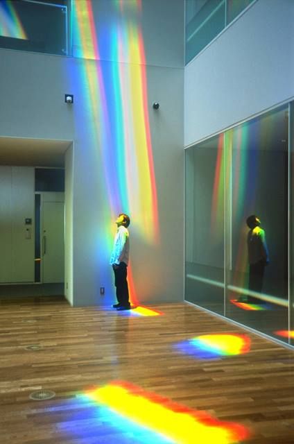 Light Art Art Intervention, Light Art Installation, Nature Light, Lighting Concepts, Interactive Installation, Rainbow Light, Neon Aesthetic, Sun Light, Work Inspiration