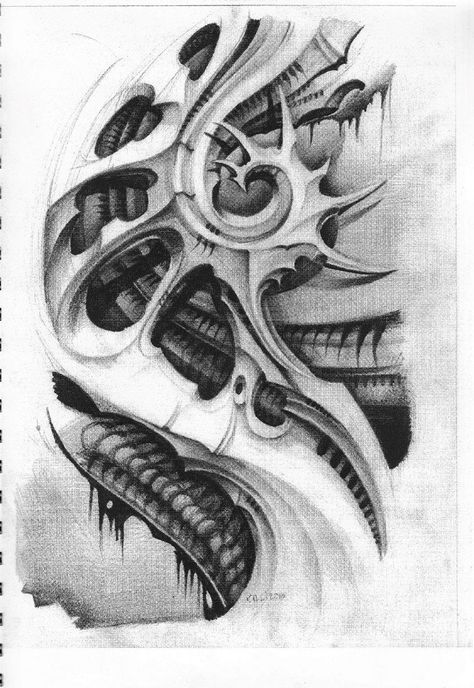 Biomechanical Tattoo Design Drawings, Organic Biomechanical Tattoo Design, Bio Mechanical Tattoo Design, Bio Organic Tattoo Design, Bioorganic Tattoo Design, Bio Mechanical Tattoo, Mechanical Arm Tattoo, Biomechanical Art, Tentacle Tattoo