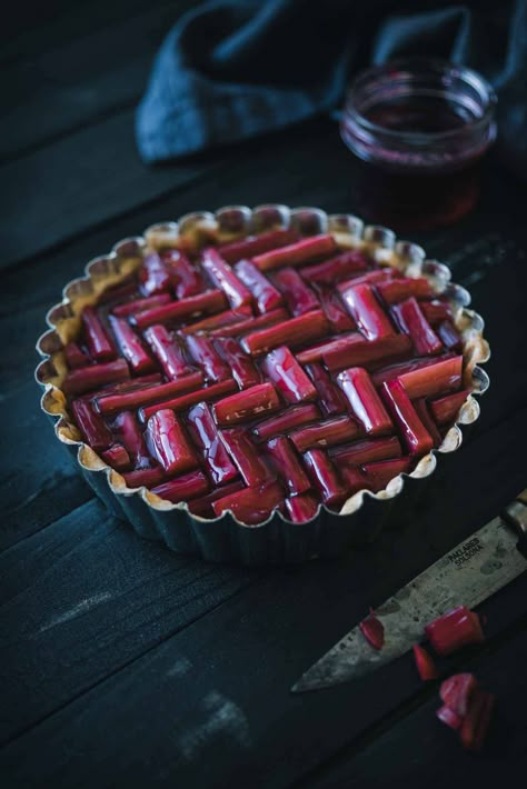 Cardamom Custard and Rhubarb Tart | Chew Town Food Blog Rhubarb Tart Recipe, Cardamom Custard, Rhubarb Tart, Rhubarb And Custard, Francis Ford Coppola, Rhubarb Recipes, Italian Pizza, Pies And Tarts, Sweet Tarts