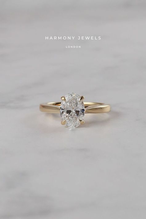 Oval Tapered Engagement Ring, Tapered Cathedral Engagement Ring, Oval Engagement Ring Tapered Band, Oval Engagement Ring Thick Gold Band, Engagement Rings Gold Thick Band, Traditional Engagement Rings Simple Gold, Engagement Ring Thick Gold Band, Gold Engagement Ring Thick Band, Oval Engagement Ring Thick Band