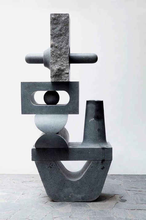 Pedro Reyes, Free Standing Sculpture, Colored Shadow, Lisson Gallery, Grey Matter, Concrete Sculpture, Geometric Sculpture, Mexican Artists, Contemporary Sculpture