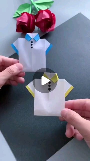 Instagram video by Paper Craft Ideas • Apr 18, 2024 at 11:25 AM Paper Shirt, Origami Sheets, Origami Shirt, Shirt Craft, Craft Origami, Crafting Corner, Folding Paper, Paper Craft Ideas, Straight From The Heart