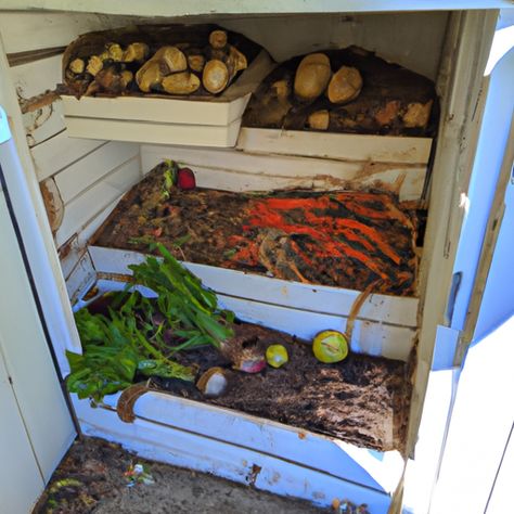 **Building a DIY Root Cellar** Are you prepared for the unexpected? In times of crisis or disaster, having access to fresh food can mean the difference between survival and desperation. That's why it's important to have a reliable food storage solution, and nothing beats the efficiency and effectiveness of a root cellar. A root cellar Root Cellar Ideas Backyard Designs, Cold Room Storage Ideas, Diy Root Cellar, Root Cellar Storage, Simple Greenhouse, Harvest Storage, Rigid Foam Insulation, Root Cellar, Storage Building