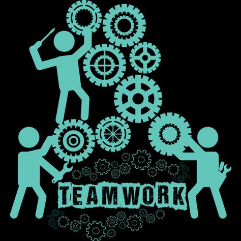 Team Work T Shirt By MultimediaOne Design By Humans Team Building Tshirt Design, School Tshirt Designs, Work T Shirt, Unique Tshirt Designs, Team Motivation, Ideas Fiesta, Work Tshirt, Team Work, Mugs Stickers