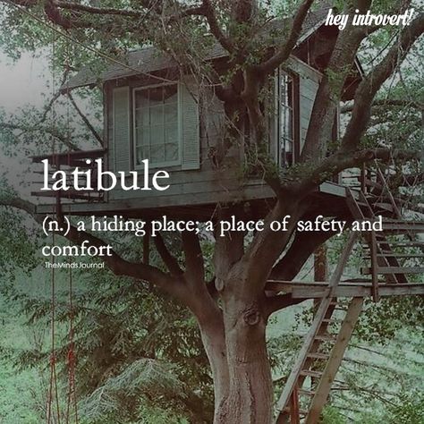 Latibule - https://themindsjournal.com/latibule/ Unique Words Definitions, Uncommon Words, Fancy Words, One Word Quotes, Weird Words, Unusual Words, Rare Words, Word Definitions, Have Inspiration