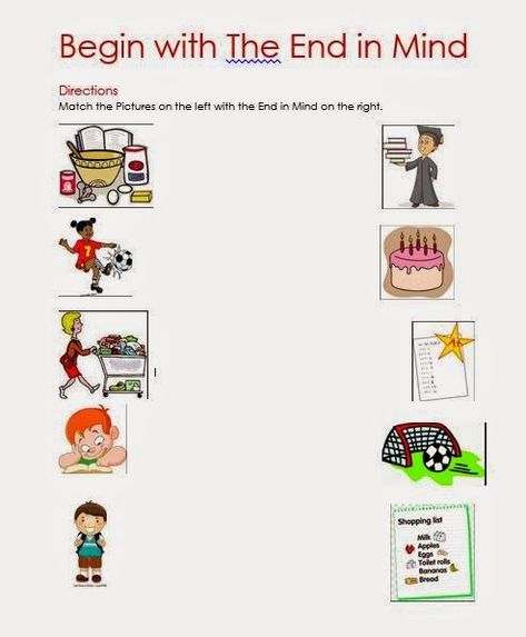 27 Best Habit 2 Begin With The End In Mind Images On Free Worksheets Samples Habit 2 Activities, Begin With The End In Mind Activities, Habit 2 Begin With The End In Mind, Begin With The End In Mind, Habits Worksheet, 7 Habits Activities, Counseling Corner, Worksheet For Kindergarten, Habits Of Mind