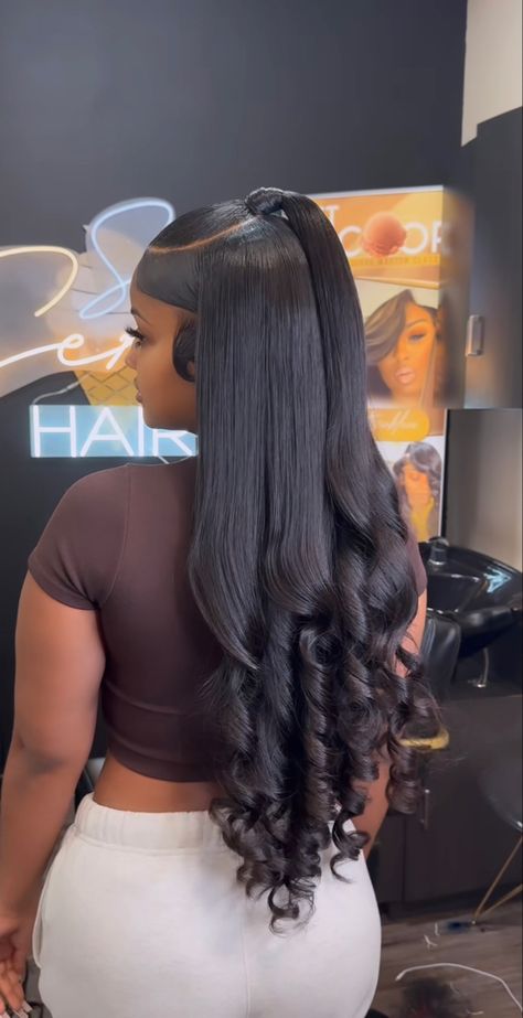 Sleek Wig Hairstyles, Straight Frontal Hairstyles, Installation Hairstyles, Sow In Weave Hairstyles, Bday Hairstyles, Small Kids Desk, Lace Install, Bridesmaids Hairstyle, Birthday Hairstyle