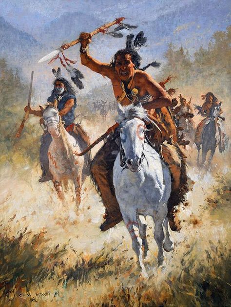 Michael Dudash, American Indian Artwork, Cowboy Artists, Indian Horses, Indian Artwork, Native American Paintings, Mountain Men, Native American Warrior, Native American Symbols