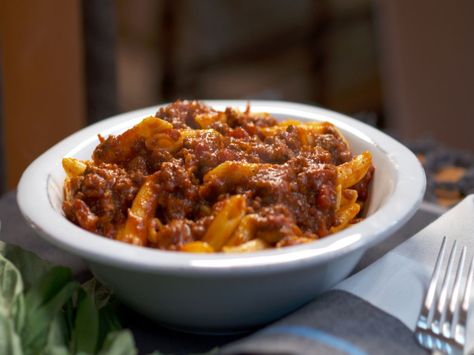 Get this all-star, easy-to-follow Penne with Meaty Ragu recipe from Nancy Fuller Meaty Ragu, Farmhouse Rules Recipes, Nancy Fuller, Ragu Recipe, Roasted Beet Salad, Goulash, Meat Sauce, Rigatoni, Top Recipes