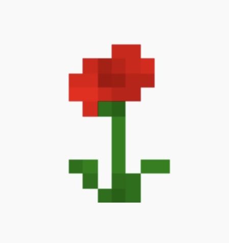 Minecraft Rose Diy, Minecraft Tulip, Minecraft Rose, Minecraft Flowers Pixel Art, Pixelart Minecraft, Flowers Minecraft, Flower Minecraft, Minecraft Flowers, Minecraft Items