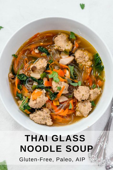 Sweet Potato Glass Noodles Recipe, Thai Glass Noodles, Sweet Potato Glass Noodles, Potato Glass Noodles, Glass Noodle Soup, Bean Thread Noodles, Glass Noodles Recipe, Bean Noodles, Cellophane Noodles