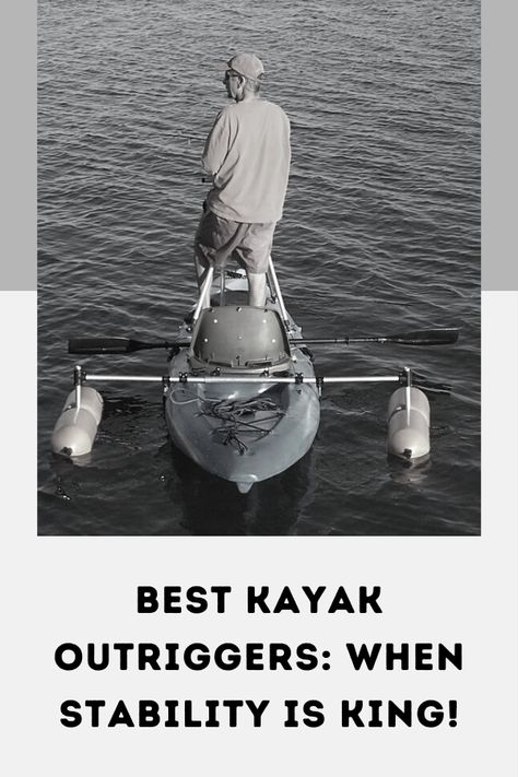 Diy Kayak Outriggers, Kayak Modifications, Kayak Mods, Canoe Stabilizer, Kayak Stabilizer Diy, Kayak Wheels, Kayak Storage Garage, Kayak Outriggers, Hobie Kayak