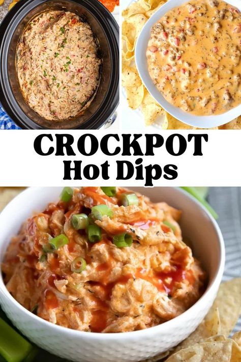 Crockpot Dip Recipes – Looking for easy slow cooker dips? Serve these 15 cheesy, easy and delicious crockpot dip appetizers that are sure to keep the crowd happy. Tasty crockpot appetizer dip recipes that are great for parties. Crockpot appetizers, chip dips, easy crockpot appetizers, chip dip recipes, hot dips, warm dips, room temperature appetizers, hot appetizers for a party, easy cheap appetizers for a party. Hot Dips For Fall, Easy Crockpot Appetizer Recipes, Crockpot Football Dip, Mini Crock Pot Appetizers, Crockpot Hot Dips, Mini Crock Pot Dip, Hot Appetizer Dips Crockpot, Snack Dips Appetizers, Mini Crockpot Appetizers