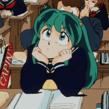 Lum Invader | Urusei Yatsura Cookies Aesthetic, Aesthetic Purple, An Anime, Anime Character, Gif, Purple, Green, Anime, Hair