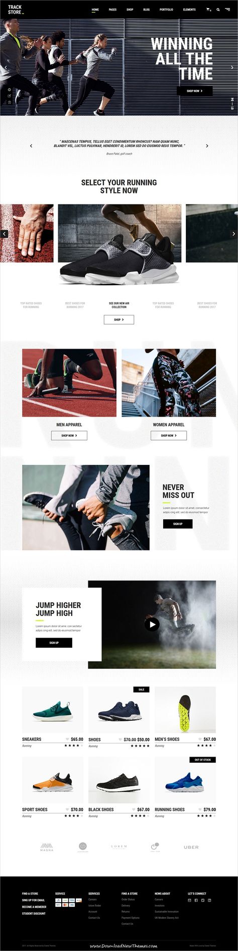 Nike Website Design Inspiration, Sportswear Website Design, Sports Email Marketing Design, Ecommerce Website Layout, Sports Website Design, Web Layout Inspiration, Online Marketing Design, Makeup Branding, Fashion Web Design