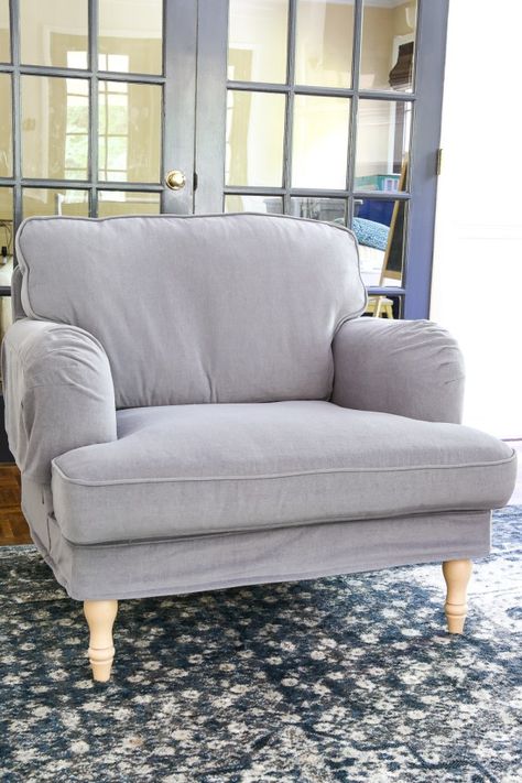 IKEA's New Sofa and Chairs and How to Keep Them Clean - Bless'er House White Slipcover Couch, Stocksund Sofa, Ikea Living Room Furniture, Ikea Stocksund, Ikea Sofa Covers, Ektorp Sofa, Ikea New, Ikea Sofas, Living Room Plan