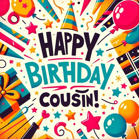 Celebrate your cousin's special day with our lively collection of happy birthday cousin wishes! 🎉👫 Whether you've grown up together like siblings or reunite joyfully at family gatherings, these wishes are perfect to show just how much you treasure the bond.#HappyBirthdayCousin #CousinCelebration #FamilyBirthdays #CousinConnections #BirthdayWishes #KinshipCheer #FamilyFun #CousinLove #SharedMemories #BirthdayBonds Happy Birthday Wishes Cousin, Birthday Cousin, Happy Birthday Calligraphy, Happy Birthday Cousin, Happy Birthday Clip Art, Romantic Birthday Wishes, Birthday Party Images, Cousin Birthday, Happy Birthday Wishes Images