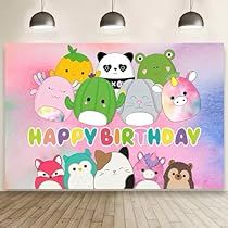 Squishmallow Birthday Party, Animal Happy Birthday, Country Birthday Party, 7th Birthday Party Ideas, Indoor Birthday, Animal Theme Birthday, Animal Background, Balloons For Birthday, Country Birthday