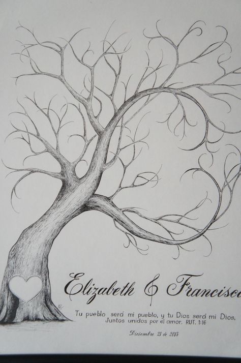 Fingerprint Guest Book Wedding, Family Tree Drawing, Fingerprint Guestbook, Family Tree Tattoo, Fingerprint Tree, Theme Tattoo, Wedding Tree, Tree Templates, Wood Burning Patterns