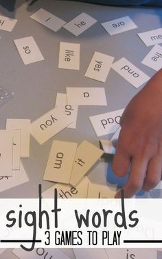 Word Games For Kids, Learning Vocabulary, Teaching Mama, Ideas For Learning, Sight Words Kindergarten, Sight Word Activities, Sight Word Games, Reading Intervention, Memory Game