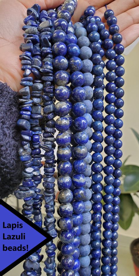 Home Decor Objects, Blue Stones Jewelry, Decor Objects, Lapis Jewelry, Chakra Beads, Lapis Lazuli Beads, Waist Beads, Color Beads, Lapis Lazuli Stone