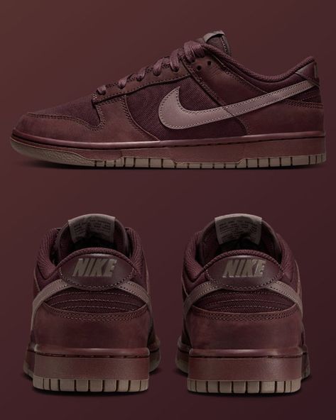 Dark Red Shoes, Sneakers Aesthetic, Pretty Sneakers, Fancy Fits, Nike Brown, Everyday Casual Outfits, Pretty Shoes Sneakers, Nike Air Shoes, Fresh Shoes