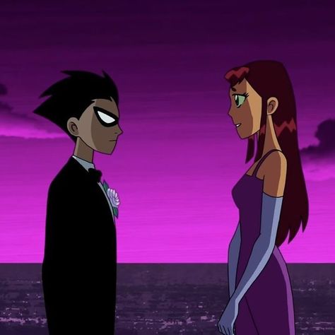 Robin And Starfire, Robin Starfire, Teen Titans Robin, Teen Titans Starfire, Jr Prom, Teen Titans, Animation Series, Cartoon Network, Steven Universe