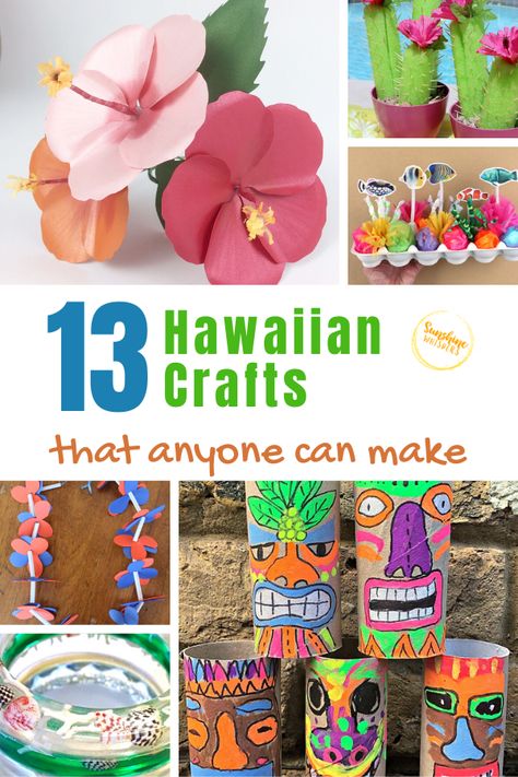 Catch The Aloha Spirit With These Fun Hawaiian Crafts and Activities For Kids Hawaiian Luau Party Activities, Kindergarten Hawaiian Day, Luau Crafts For Kids Activities, Hawaiian Party Crafts For Kids, Tropical Theme Activities For Kids, Hawaiian Culture Art, Hawaii Theme Preschool Activities, Older School Age Activities Daycare, Aloha Activities For Kids