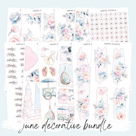 Sadie’s Stickers | June Monthly is HERE! And we have something new too - matching PET Tape! The full collection consists of monthly, weekly, decorative kit… | Instagram Paper Transparent, Stickers Stationery, June 2024, Sticker Sheets, Washi, Matte Paper, Something New, Pet