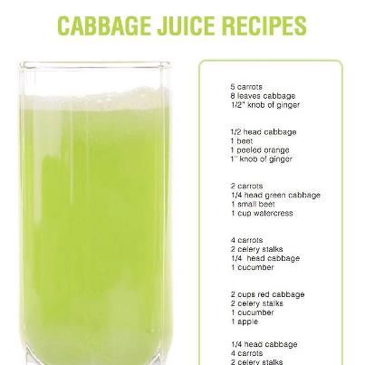 Cabbage Juice Recipes Juicing Vegetables, Recipes Cabbage, Green Drink Recipes, Cabbage Juice, Just Juice, Juicy Juice, Juicer Recipes, Green Drinks, Healthy Juice Recipes