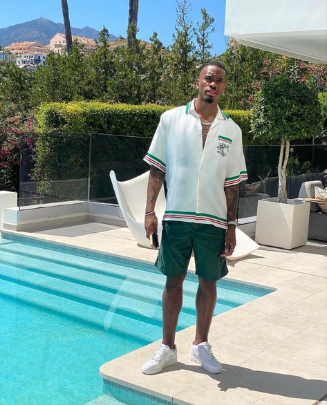 Black Men Summer Outfits, Mens Vacation Outfits, Boat Party Outfit, Boyfriend Fits, Men Streetwear Outfits, Man Fits, Vacay Looks, Mexico Vacation Outfits, Vacation Outfits Men