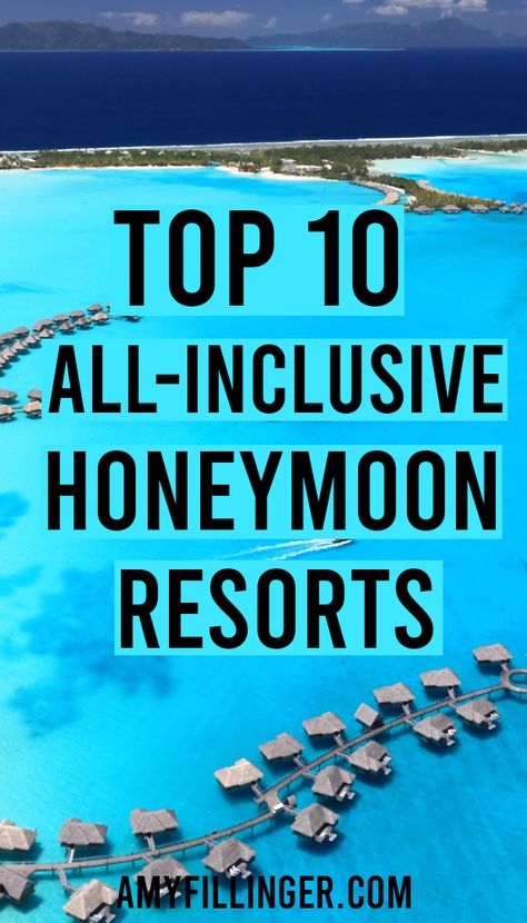 Here are the 10 best all-inclusive honeymoon resorts from Hawaii to Fiji to St. Lucia to the Maldives. All of these honeymoon resorts are adults-only, all-inclusive, and luxurious! #honeymoonresorts #allinclusive #adultsonly #adultsonlyhoneymoon #allinclusivehoneymoon All Inclusive Honeymoon Resorts, Best Hawaiian Island, Honeymoon Travel Agent, All Inclusive Honeymoon, Hawaii Resorts, Nomad Lifestyle, Honeymoon Resorts, Luxury Honeymoon, Beach Honeymoon