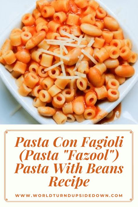 Pasta Fasul Recipe, Pasta Fazool Recipe Italian, Pasta With Beans, Pasta Fazool, Historical Food, Italian Soup Recipes, Bean Dishes, Pasta E Fagioli Soup, Fagioli Soup