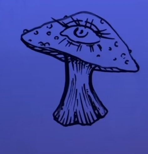 Creepy Mushroom Drawing, Trippy Drawing Ideas Easy Pencil, Trippy Mushroom Drawing, Clutter Wall, Surrealism Drawing, Mushroom Tattoo, Trippy Drawings, Creepy Drawings, Arte Grunge