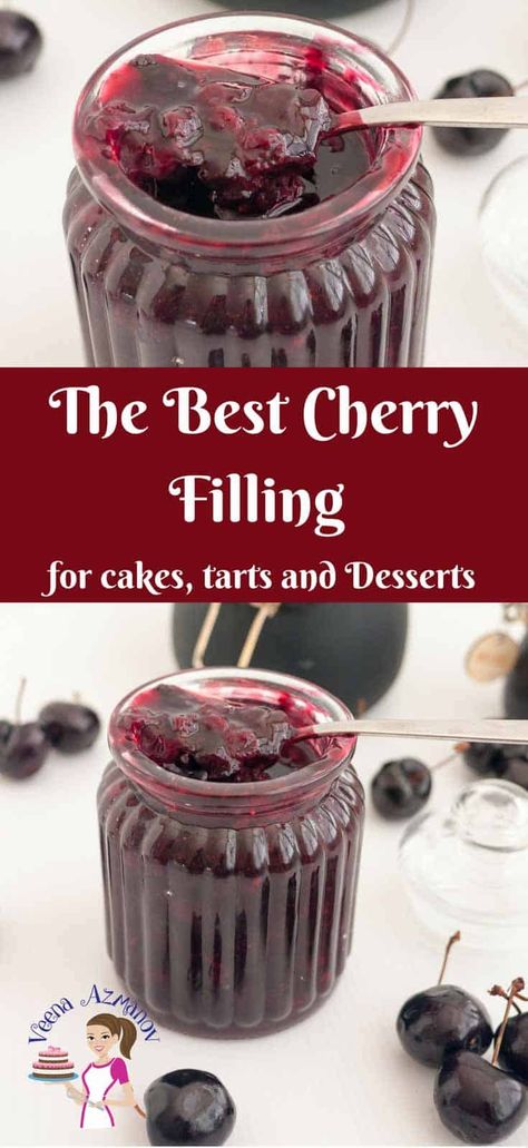 Cherry Filling Recipes, Cherry Cake Filling, Fruit Cake Filling, Breakfast Cake Recipes, Pie Fillings, Cake Filling Recipes, Cake Filling, Pie Filling Recipes, Cherry Filling